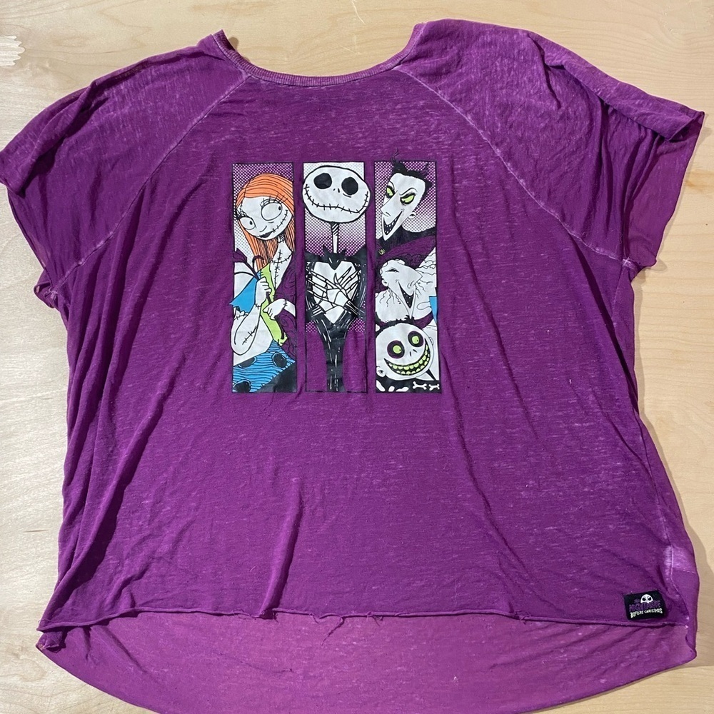 Disney Nightmare Before Christmas Sheer Tee XL (LD)